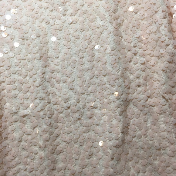 J Crew pink sequins front long sleeve T-shirt XS - Picture 5 of 7